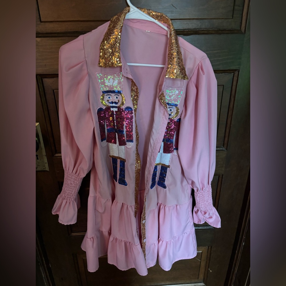 Pink Sequin Nutcracker Dress